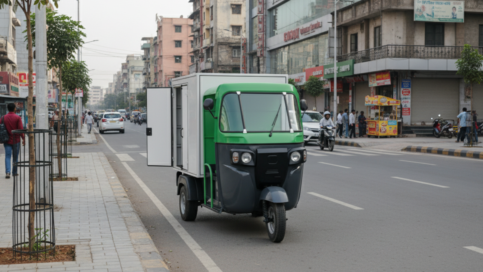 Secure delivery van for e-commerce