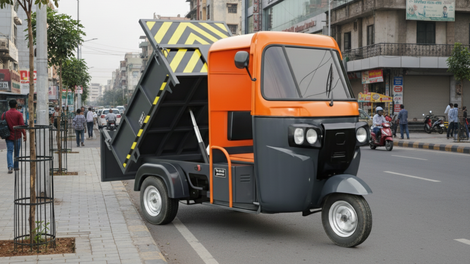 Hydraulic tipper for construction